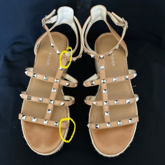 Marc Fisher Jansen Espadrille Wedge Sandal SZ 7.5 - Picture 3 of 6